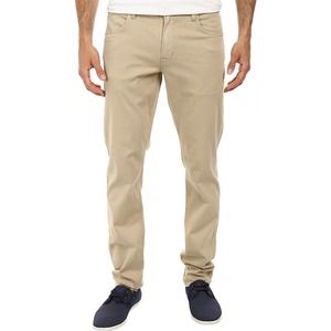 Hudson Blake Slim Straight Zip Fly Twill Pant Khaki Tan 34